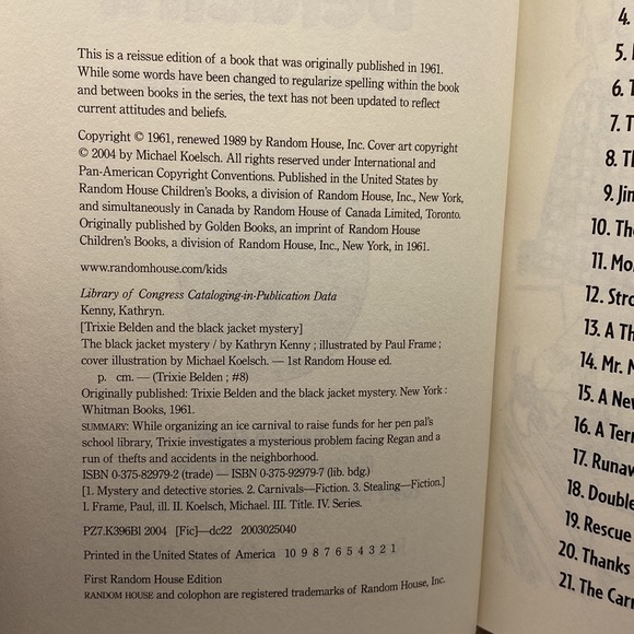 Trixie Belden Books: The Black Jacket Mystery & The Marshland Mystery Hardcovers - Picture 8 of 16